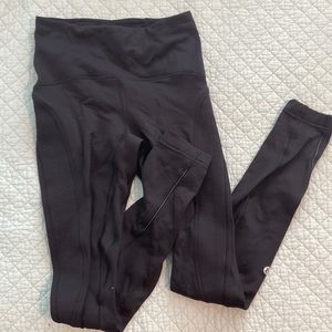 Lululemon tight fast as fleece lined 28” leggings